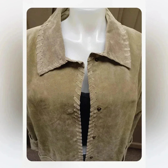 DC Collection Lined Suede Jacket Coat  Size XL - Picture 11 of 12